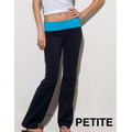 Enza Ladies Fold Over Yoga Pant - Petite (XS-XL)